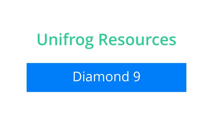 unifrog resources