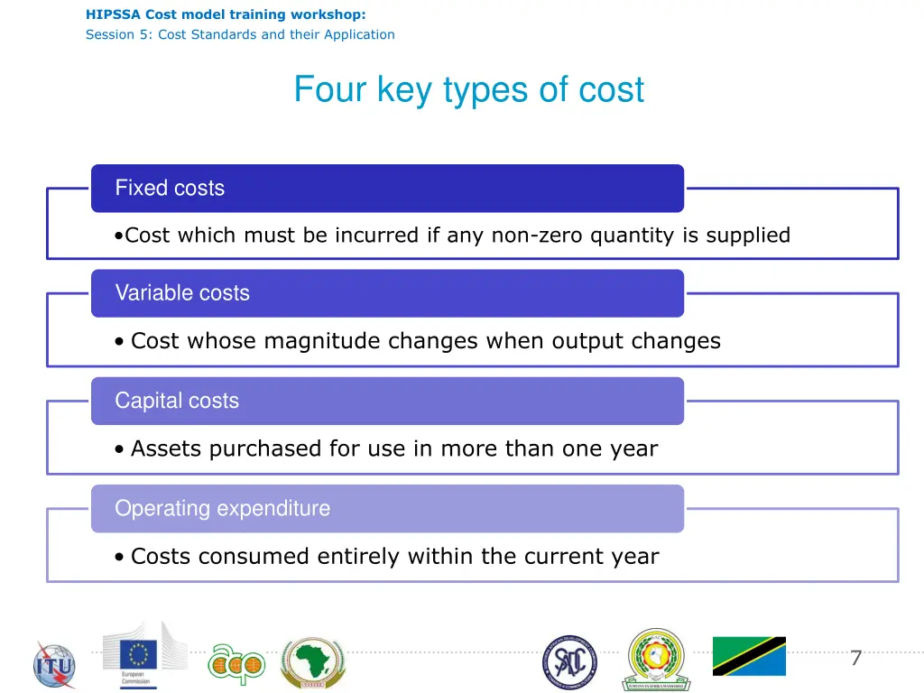 hipssa cost model training workshop session 6