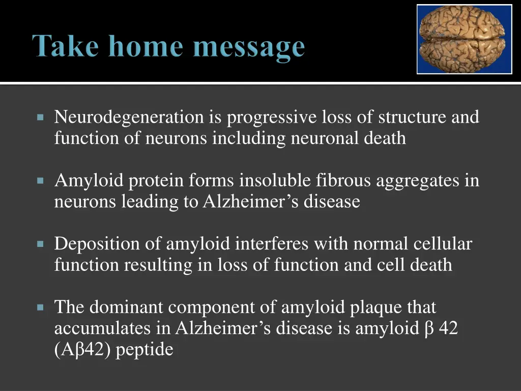 neurodegeneration is progressive loss