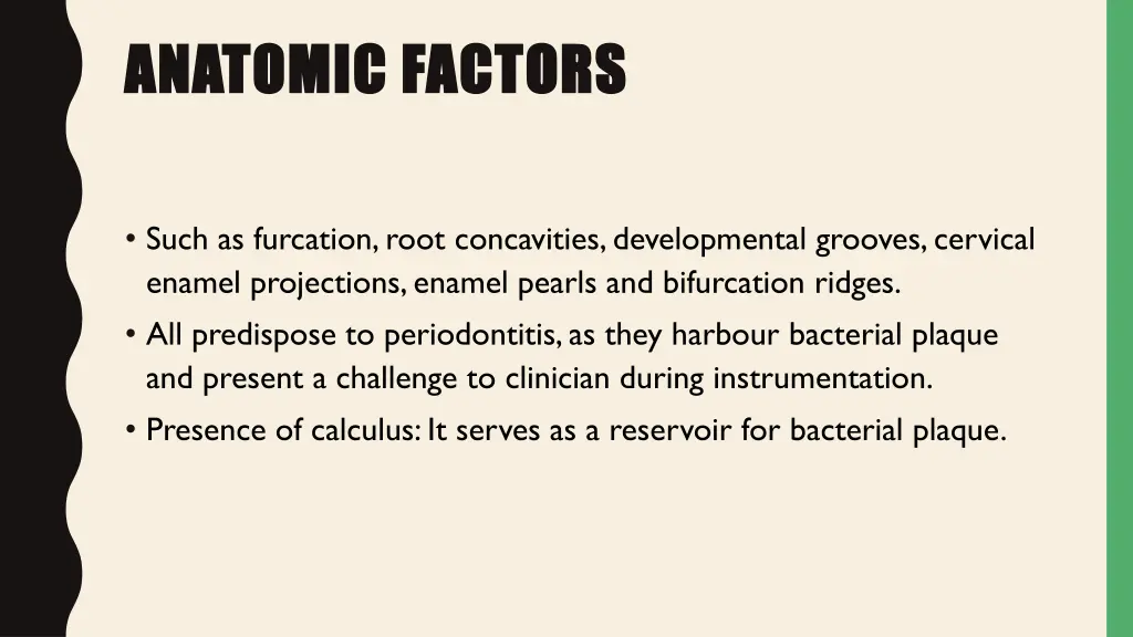 anatomic factors anatomic factors