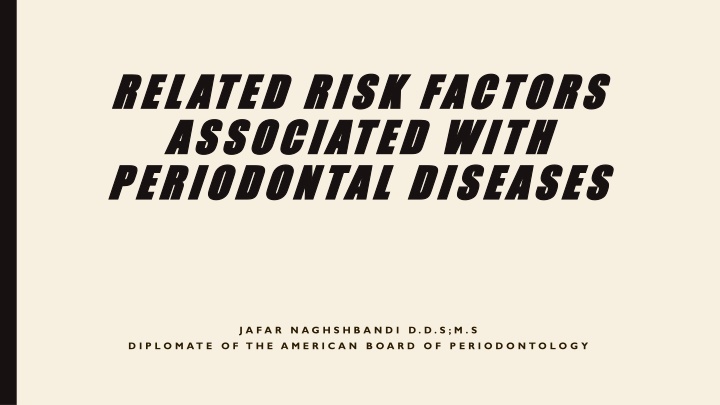 related risk factors related risk factors