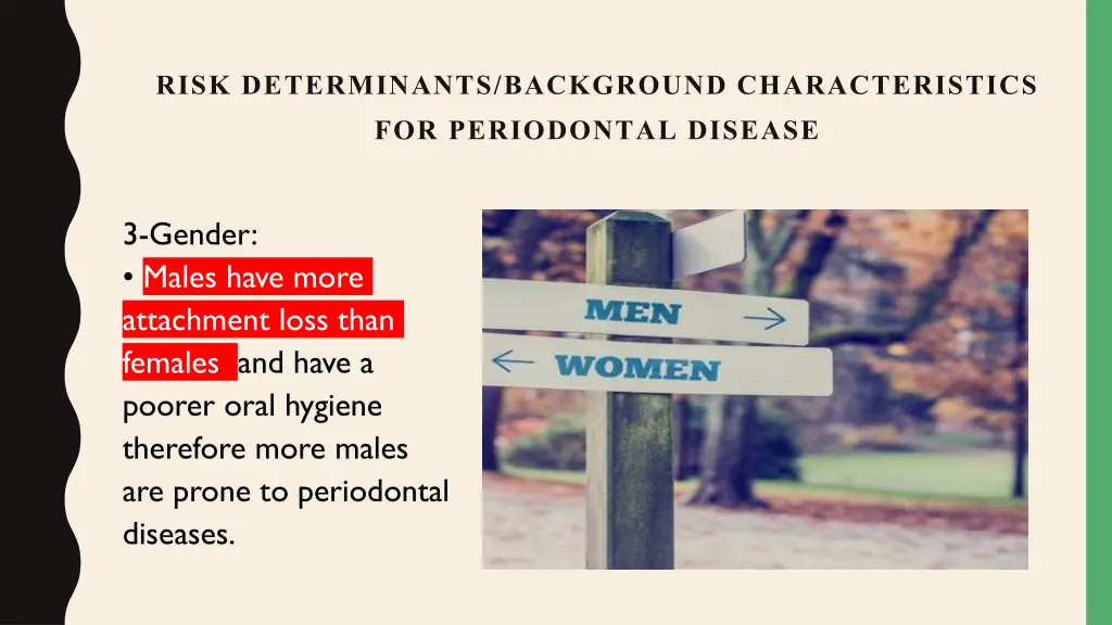 risk determinants background characteristics 2
