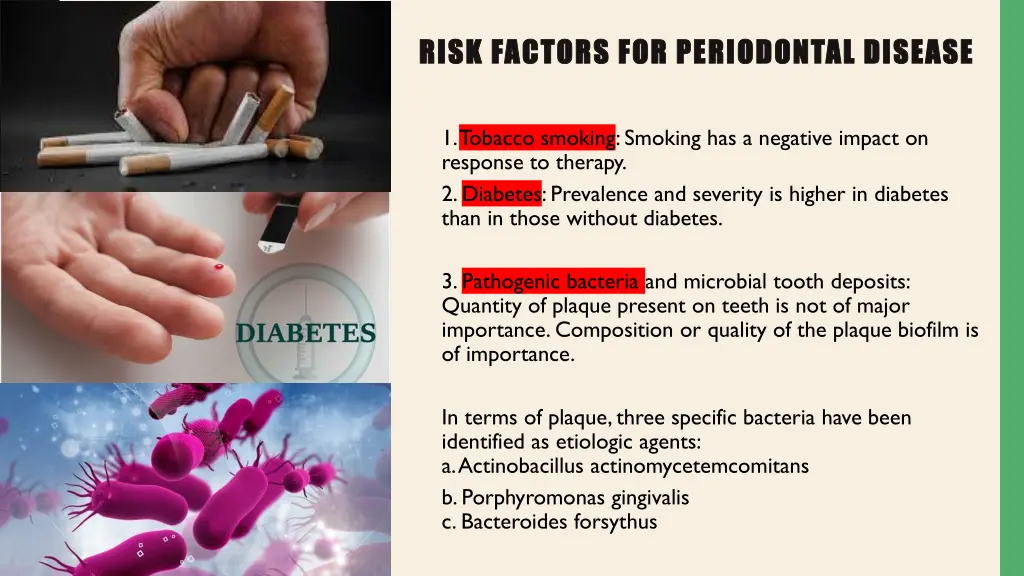 risk factors for periodontal disease risk factors