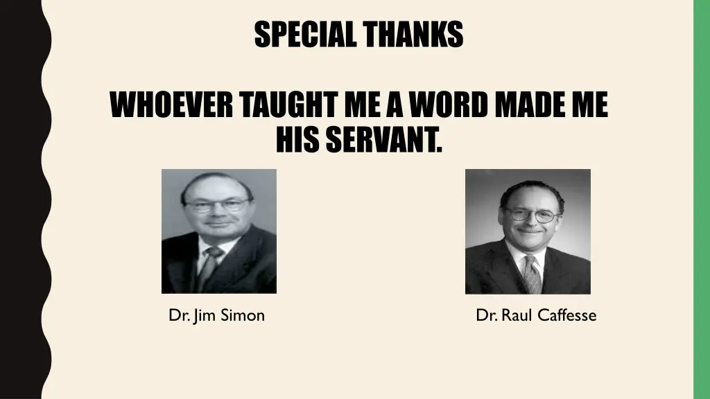 special thanks