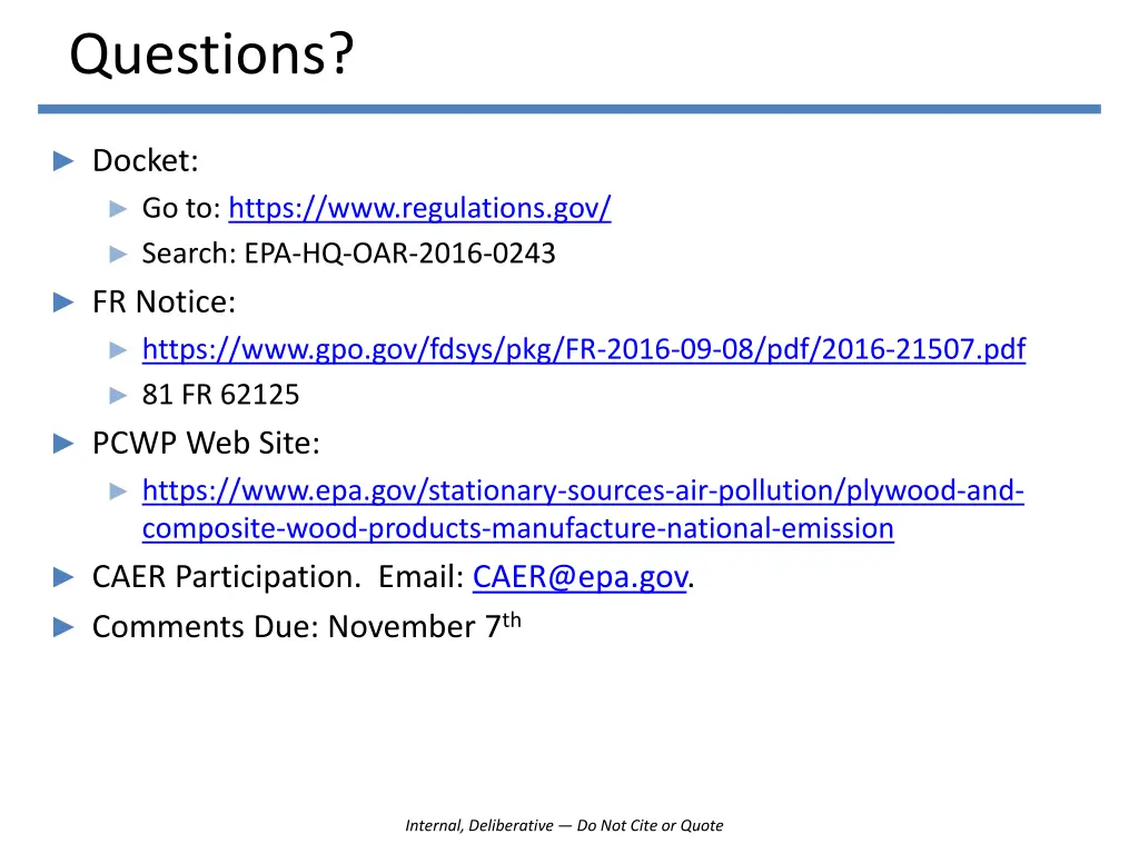 questions