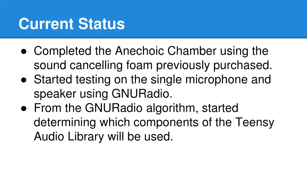 current status