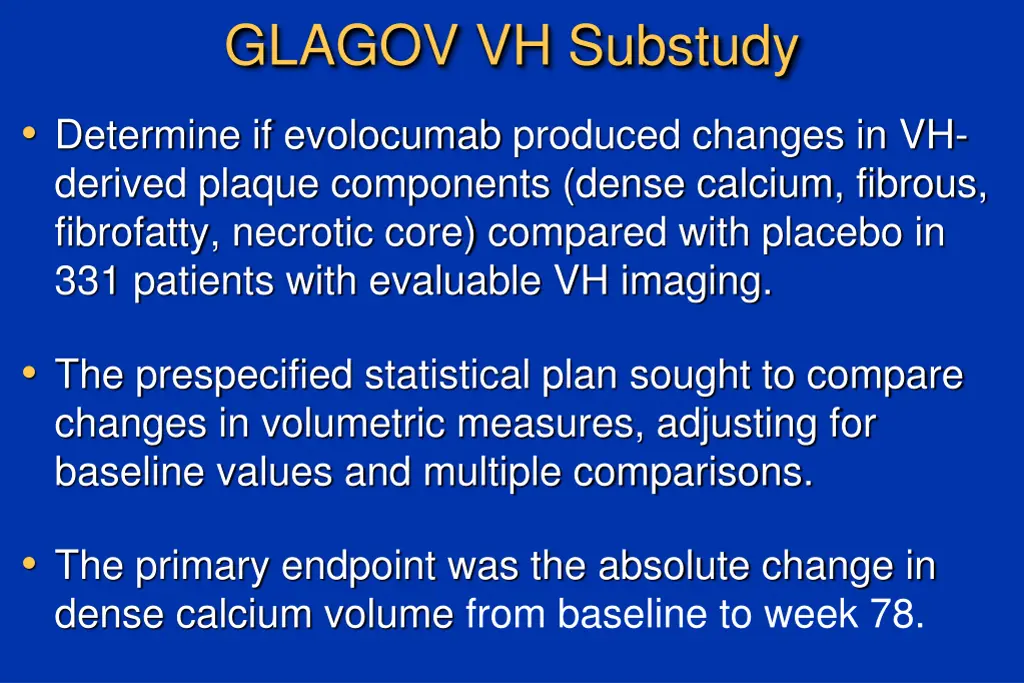 glagov vh substudy