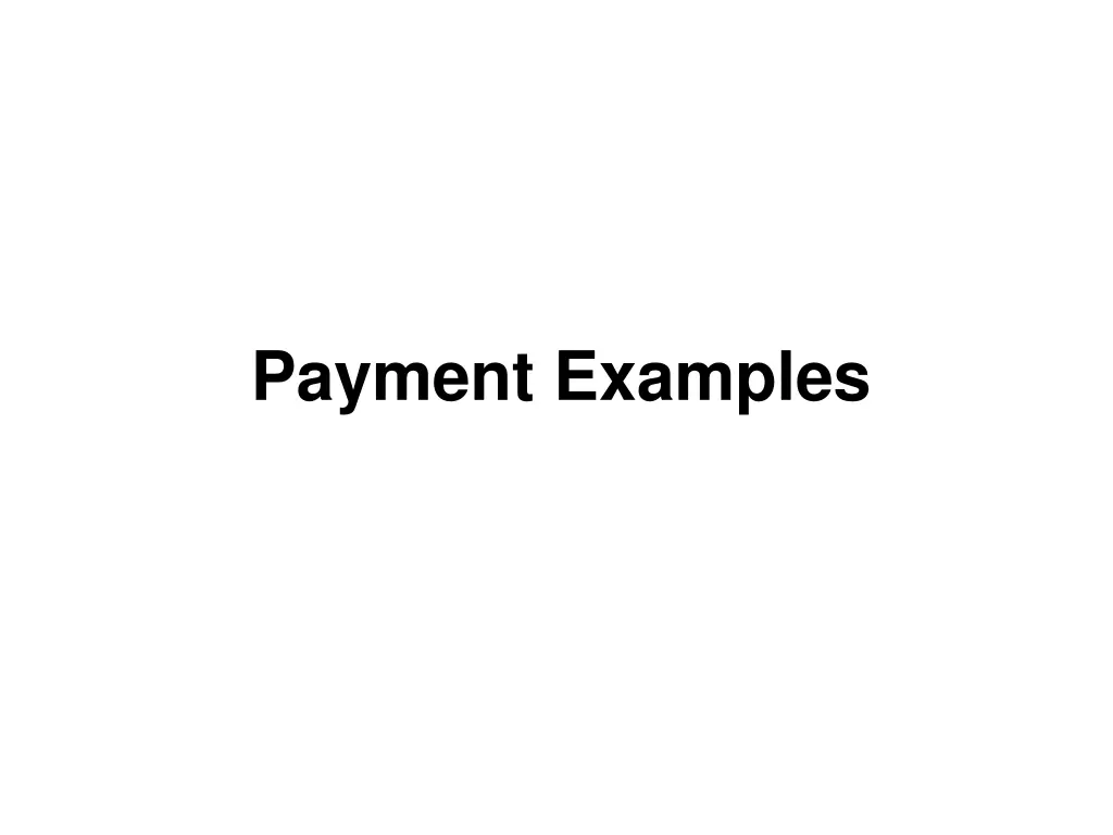 payment examples