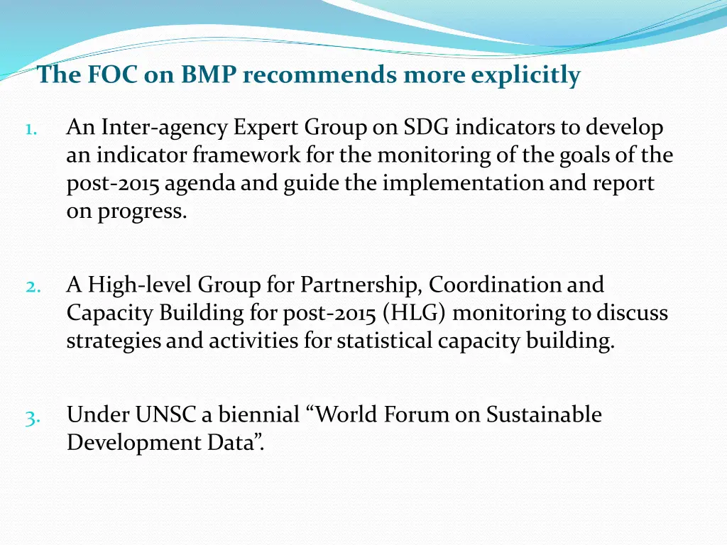 the foc on bmp recommends more explicitly