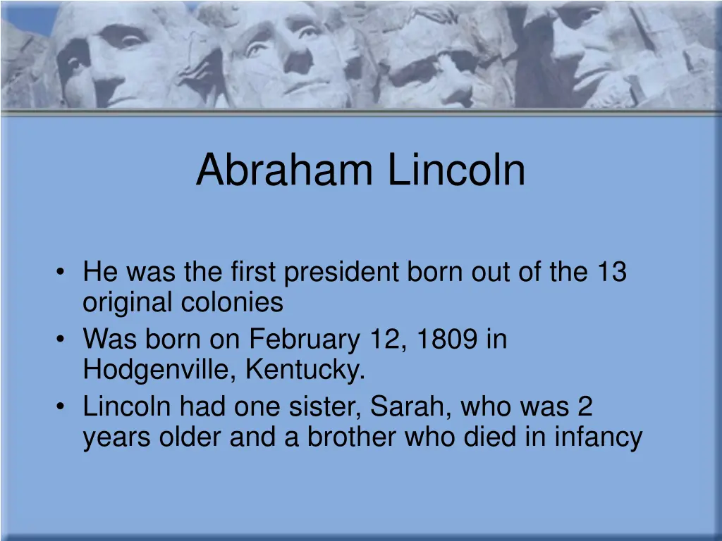 abraham lincoln