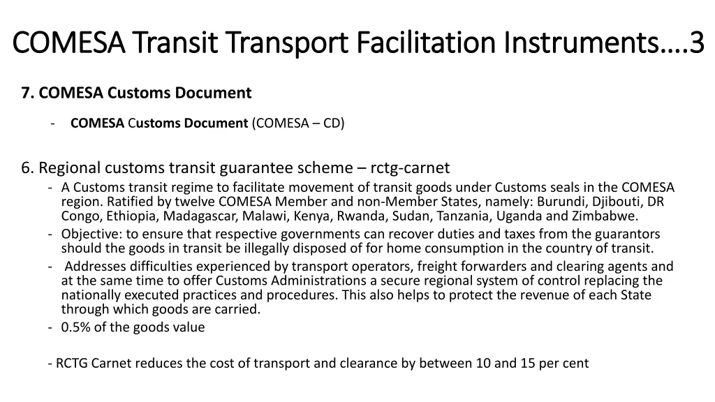 comesa transit transport facilitation instruments 2