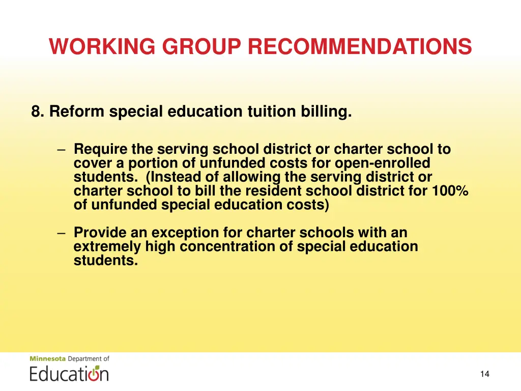 working group recommendations 6