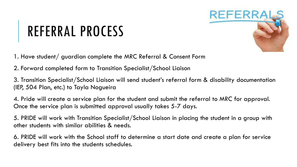 referral process