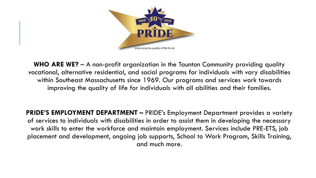 who are we a non profit organization