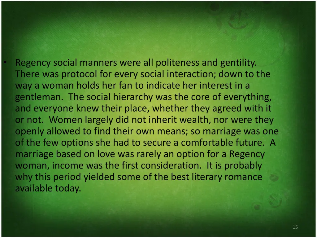 regency social manners were all politeness