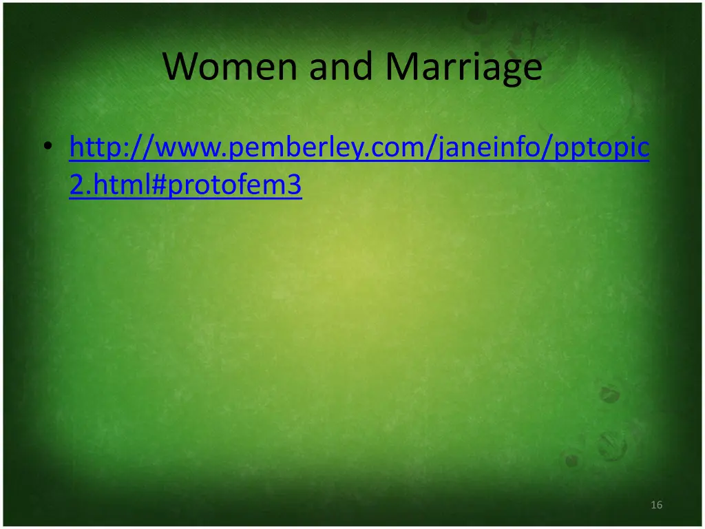 women and marriage