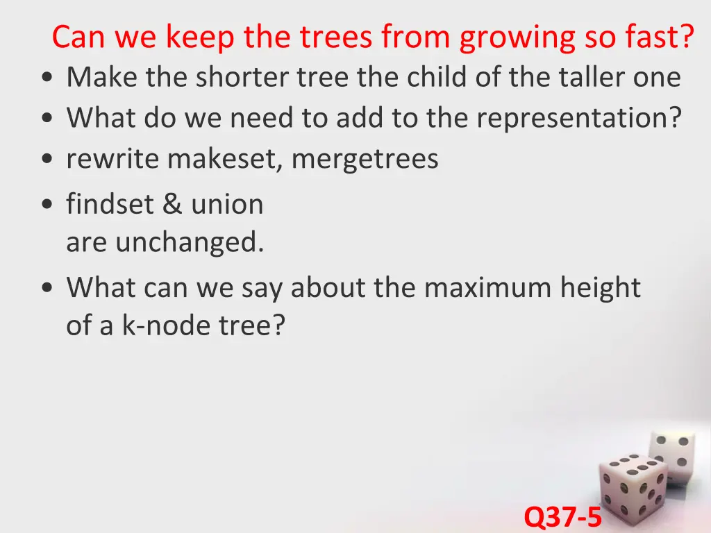 can we keep the trees from growing so fast
