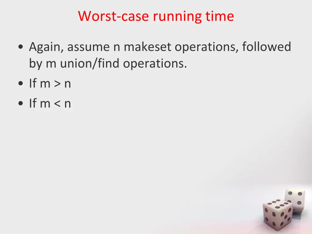worst case running time