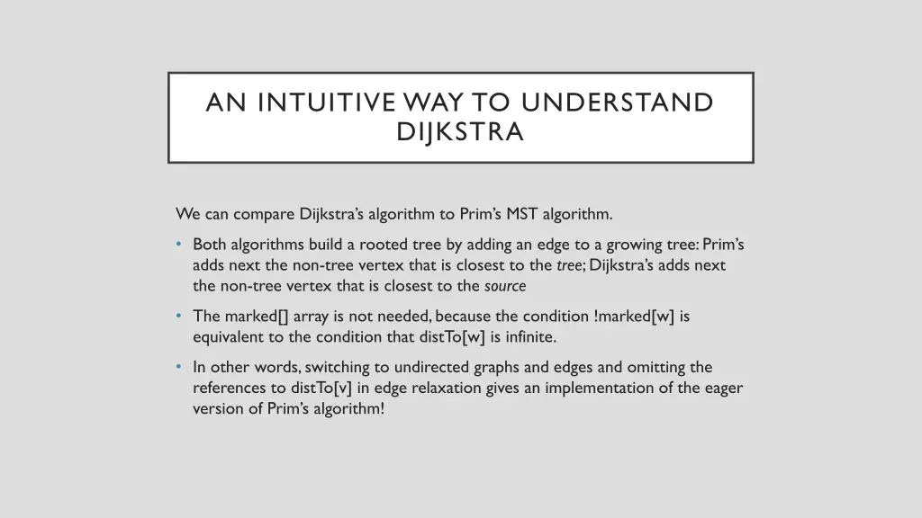 an intuitive way to understand dijkstra