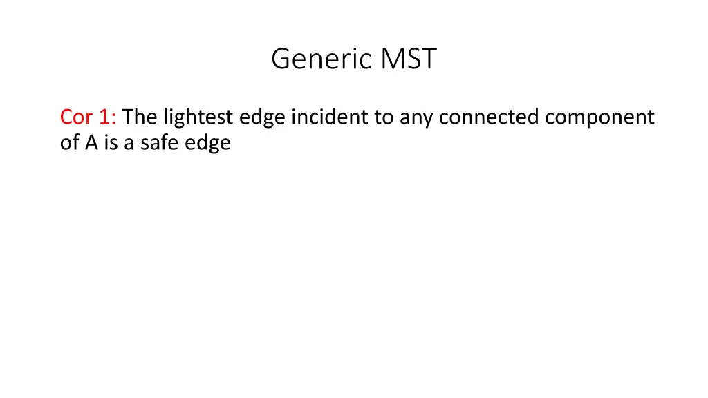 generic mst
