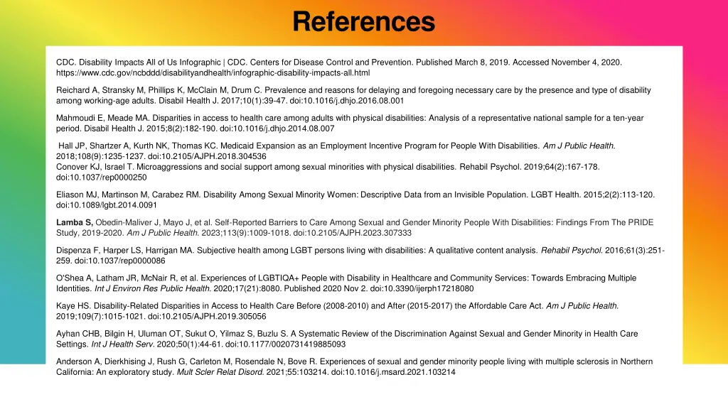 references