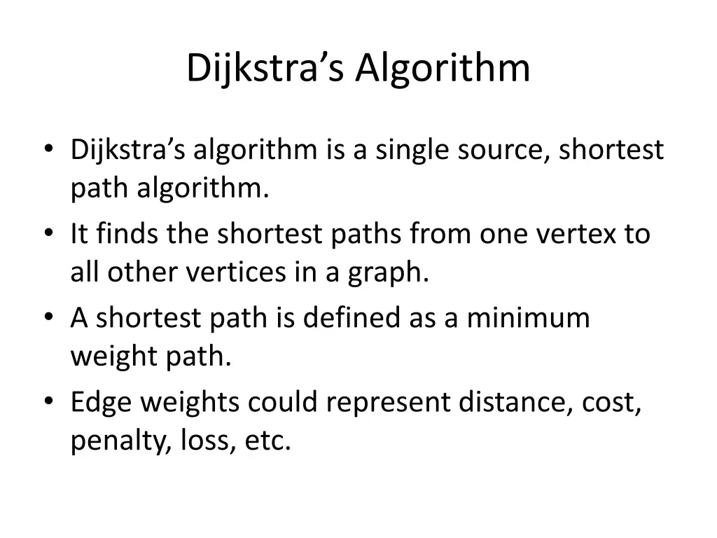 dijkstra s algorithm