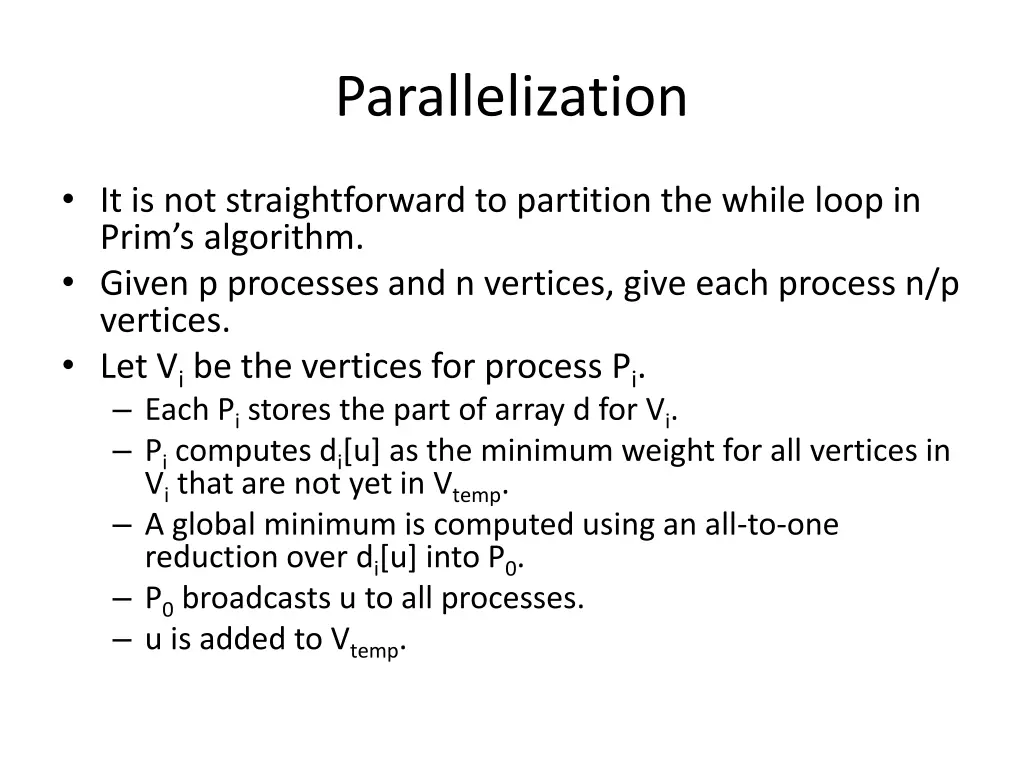 parallelization
