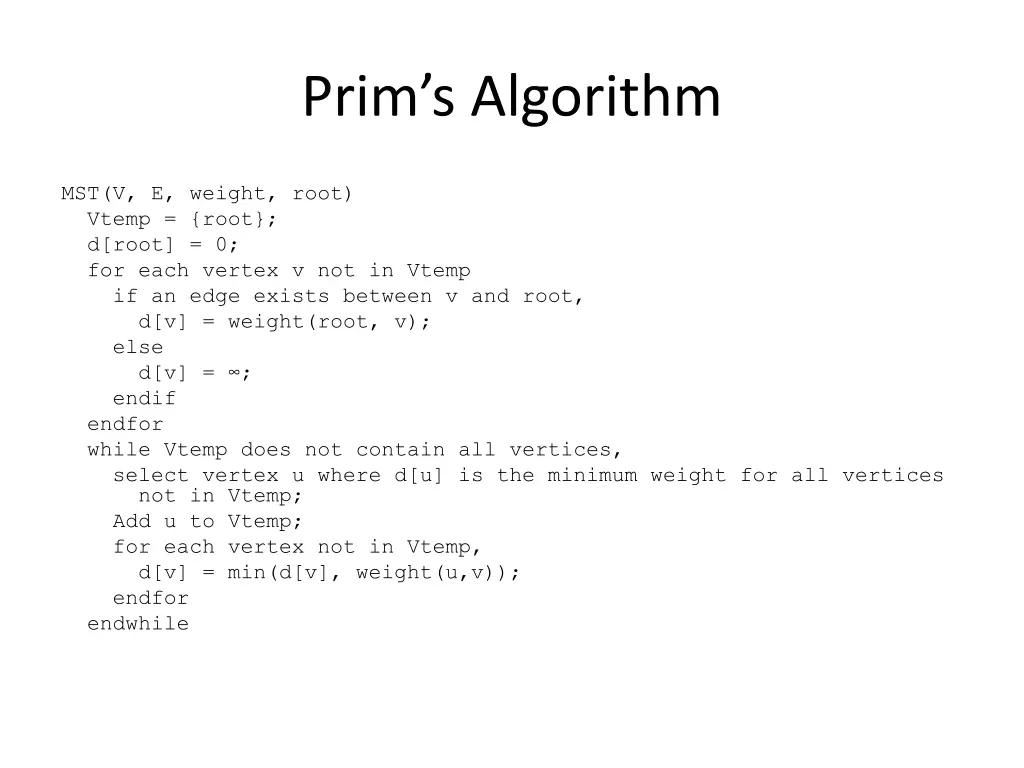 prim s algorithm