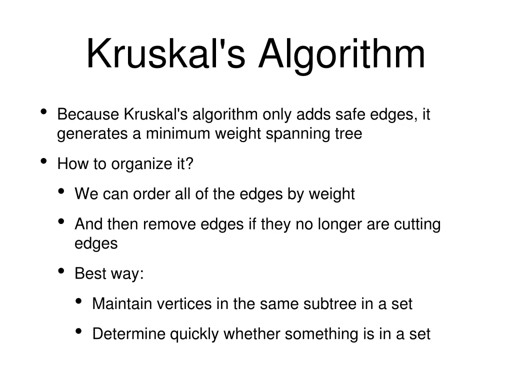kruskal s algorithm 11