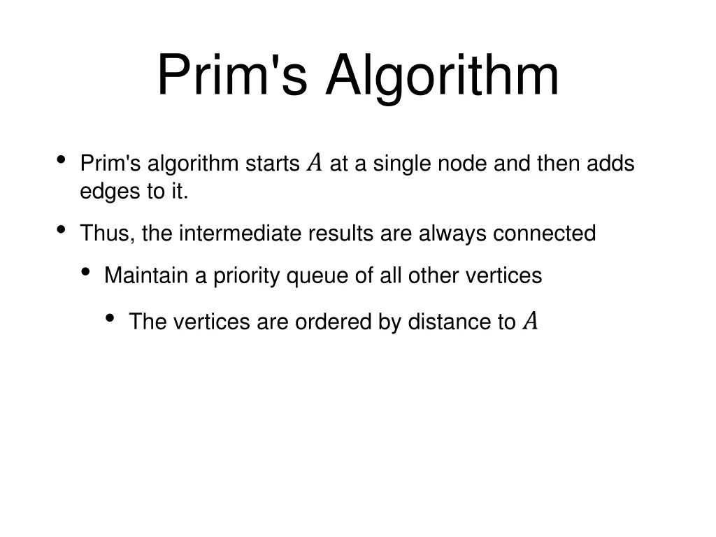prim s algorithm