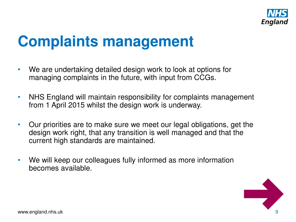 complaints management