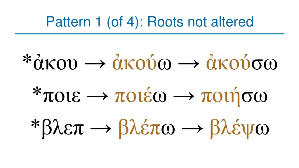 pattern 1 of 4 roots not altered 1