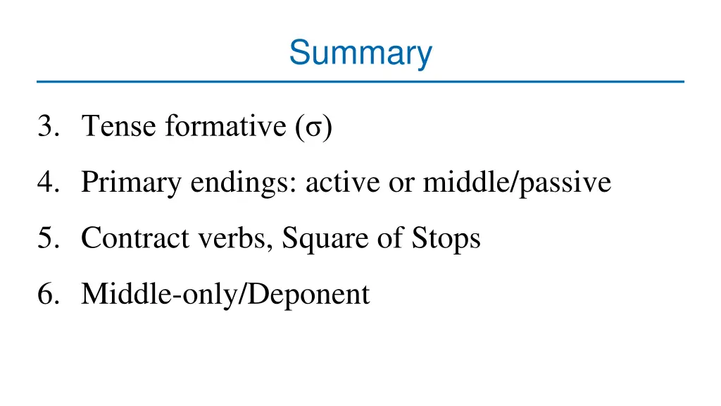 summary 1