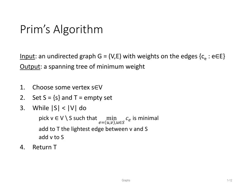 prim s algorithm