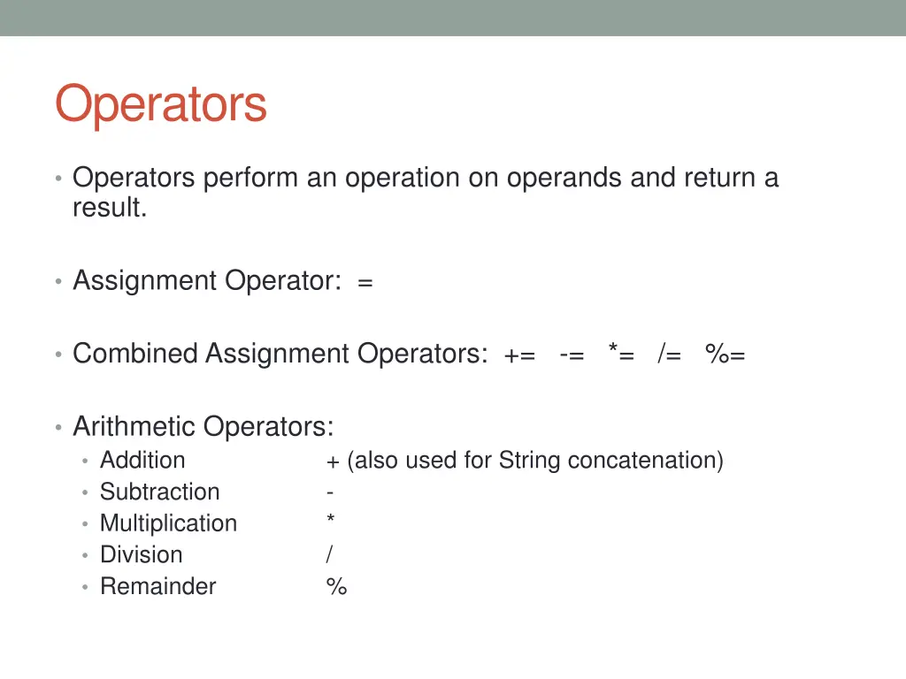 operators