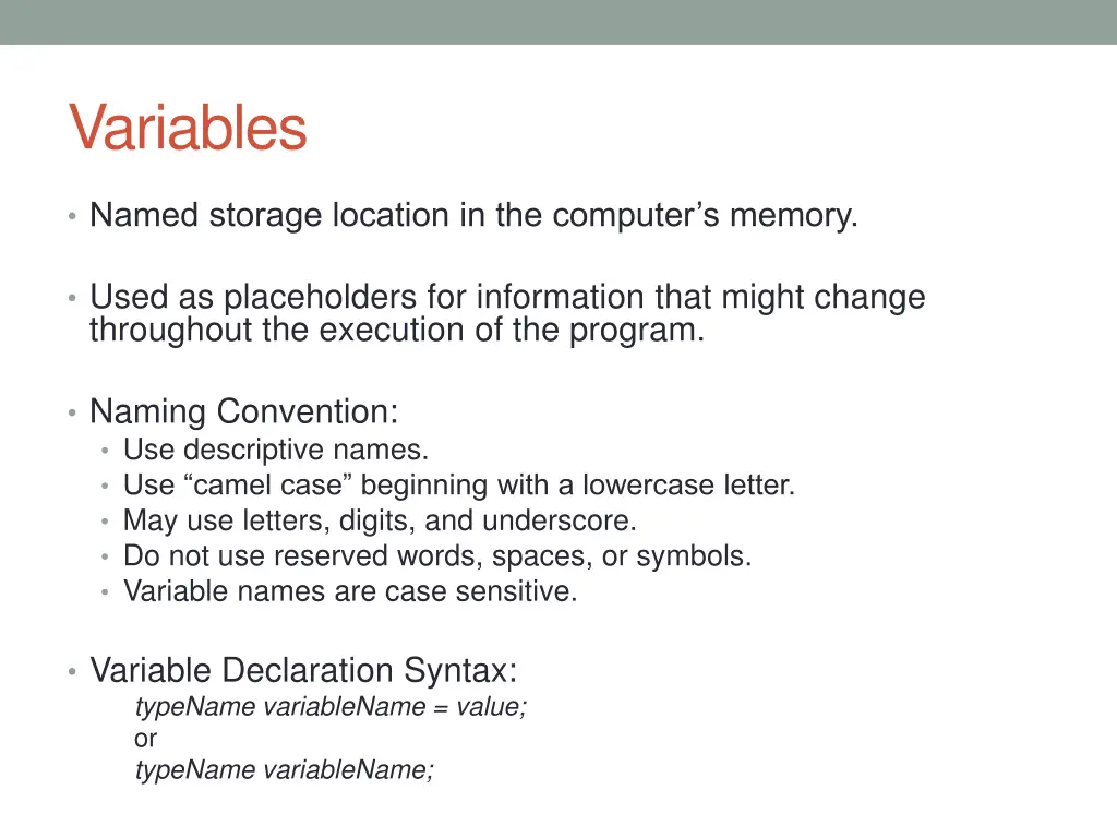 variables