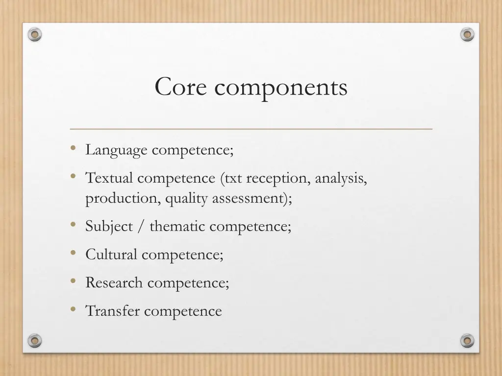 core components