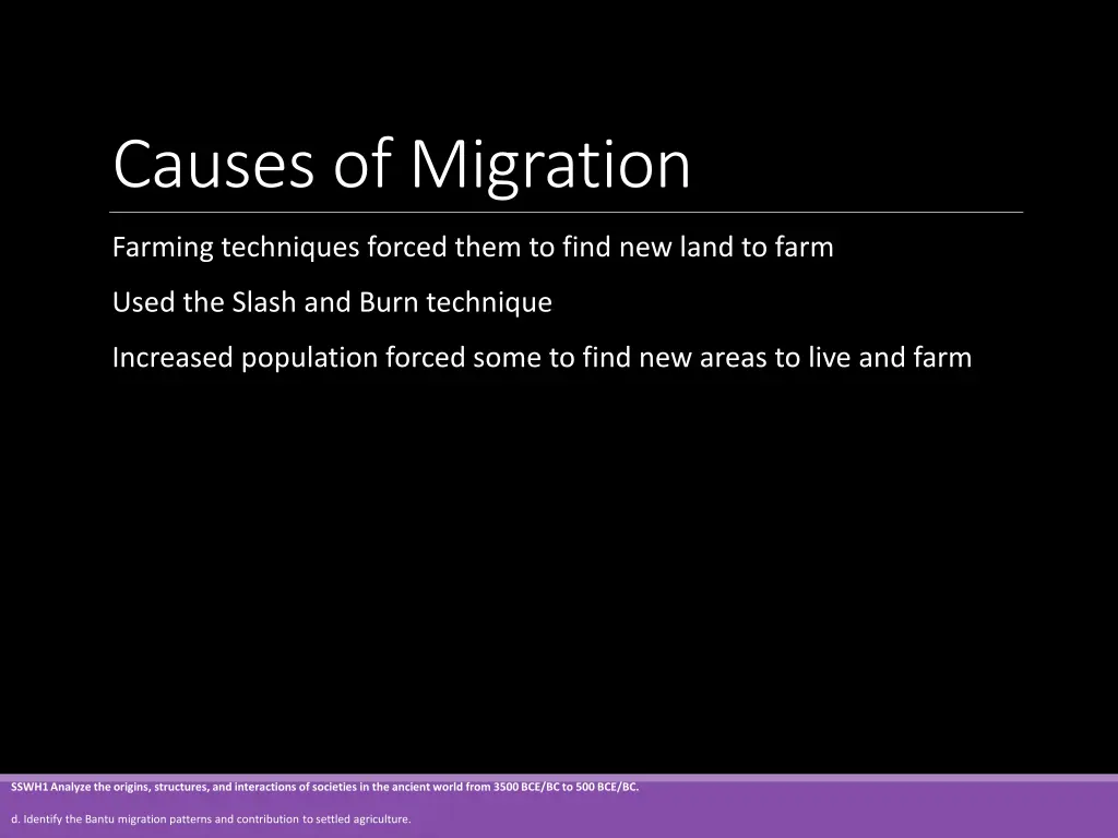 causes of migration