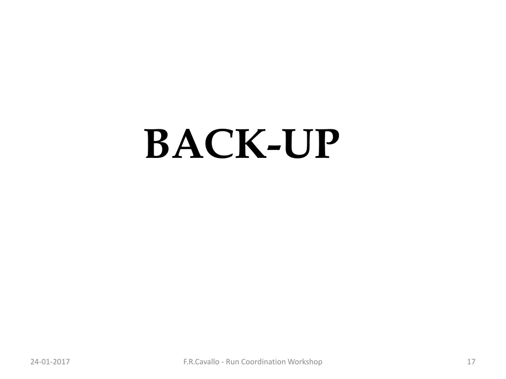 back up