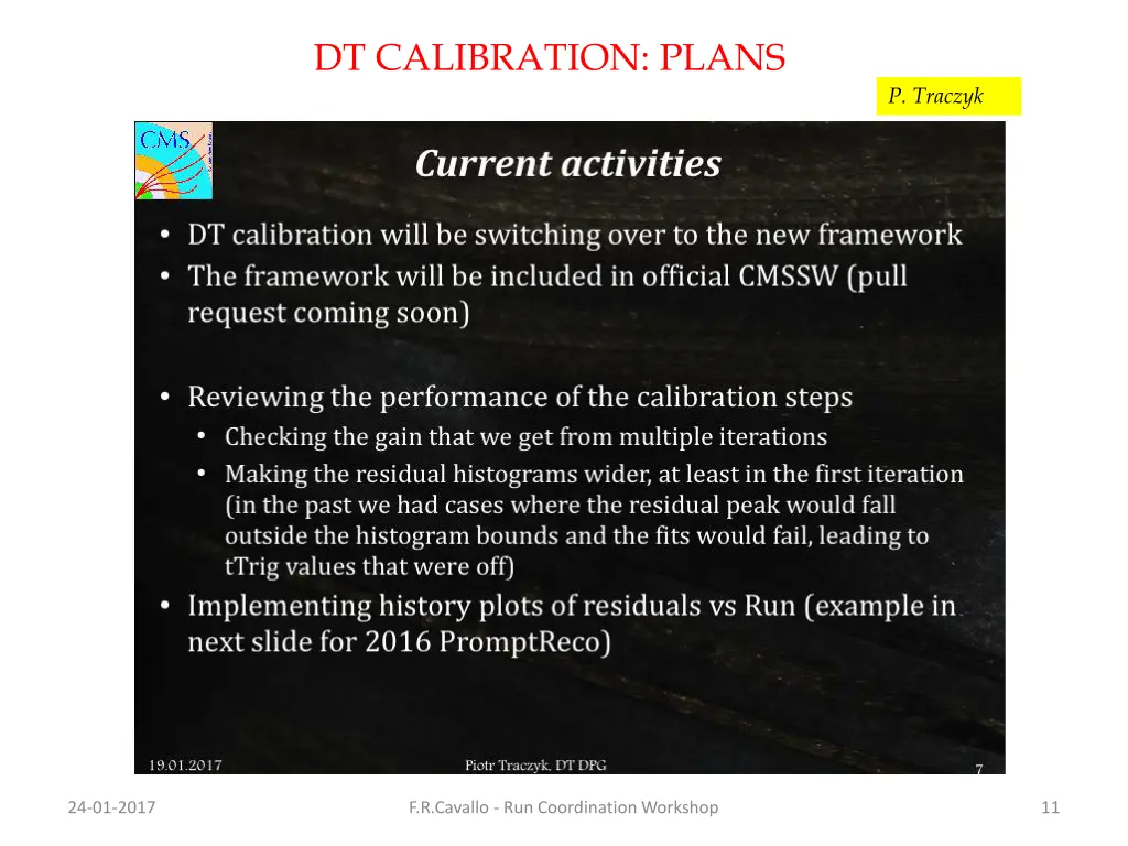 dt calibration plans