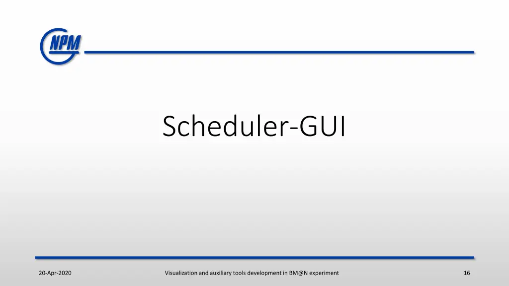 scheduler gui