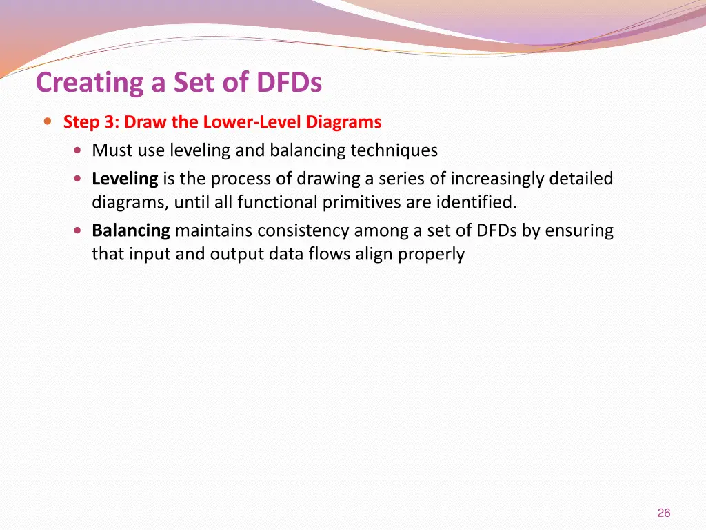 creating a set of dfds 6
