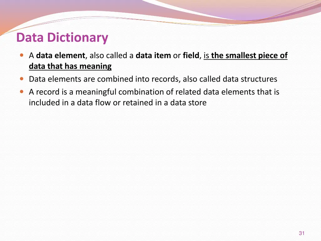 data dictionary 1