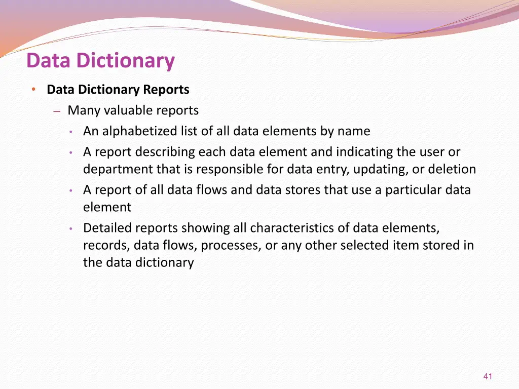 data dictionary 11