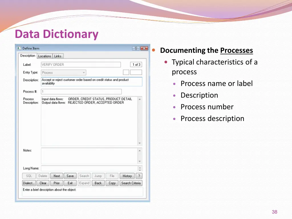 data dictionary 8