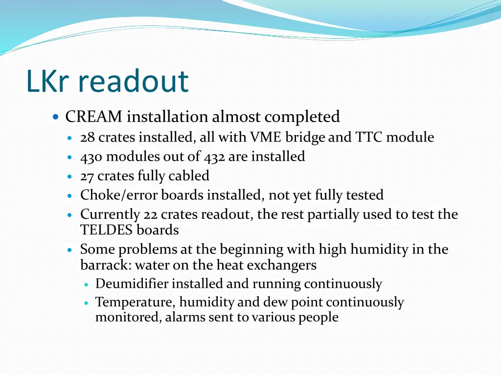 lkr readout