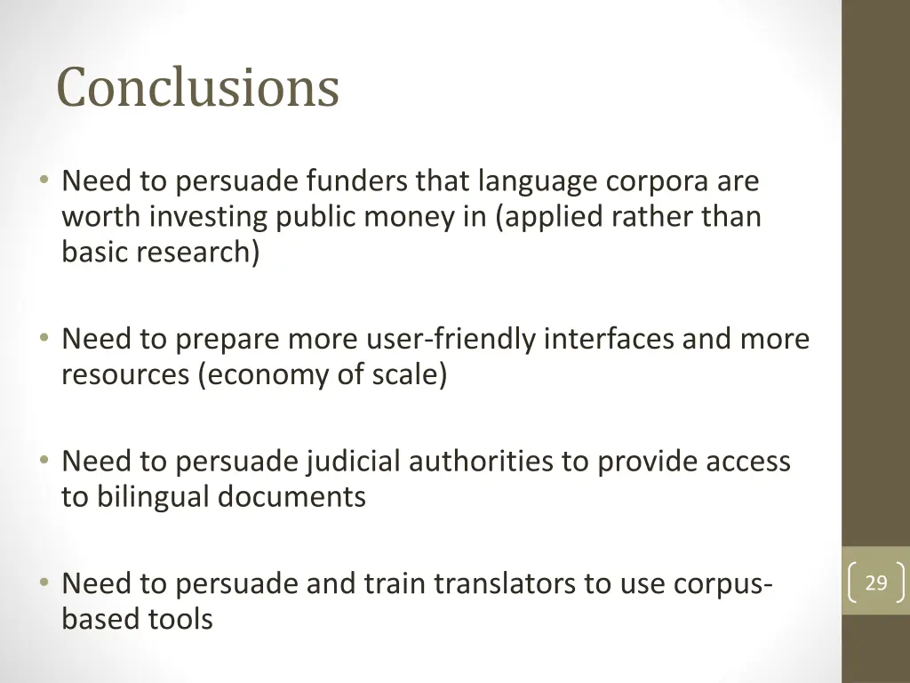 conclusions