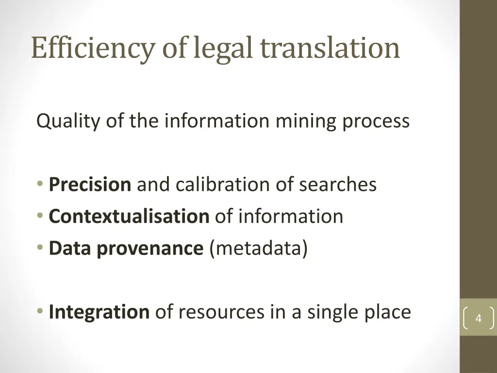 efficiency of legal translation 1
