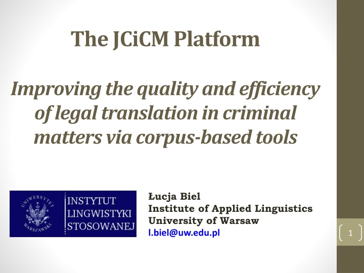 the jcicmplatform