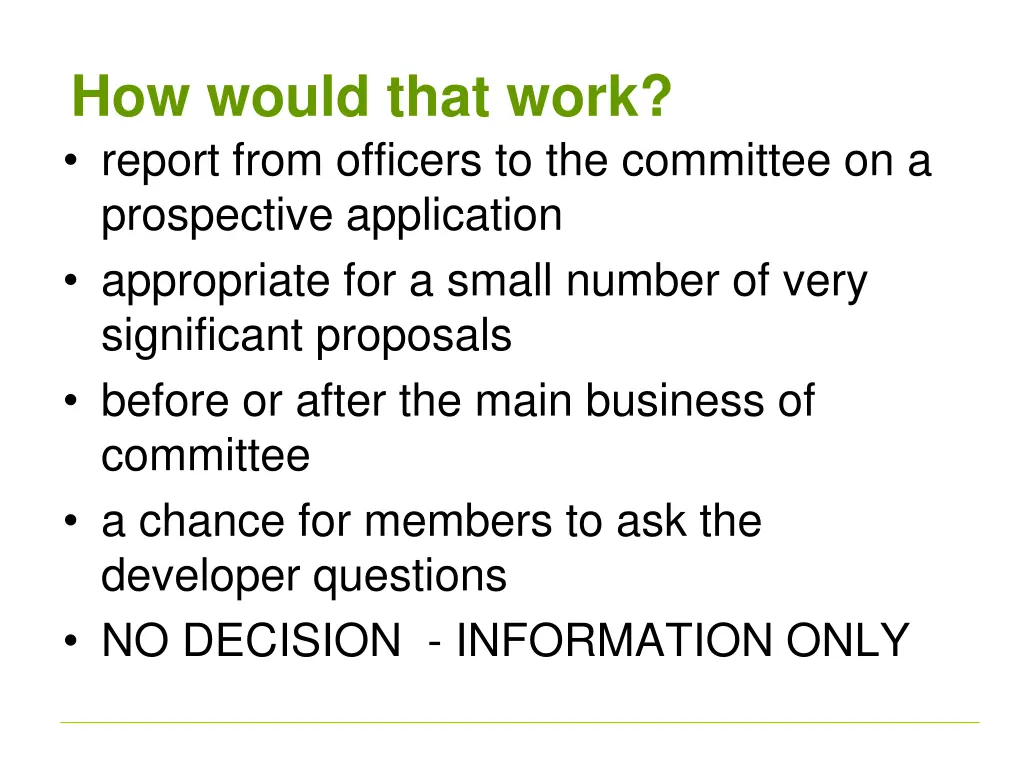 how would that work report from officers